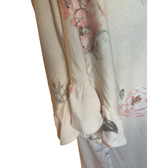 Lularoe Dahl Shirt ,X S, Multicolor Floral Print very soft and light weight - Picture 3 of 9